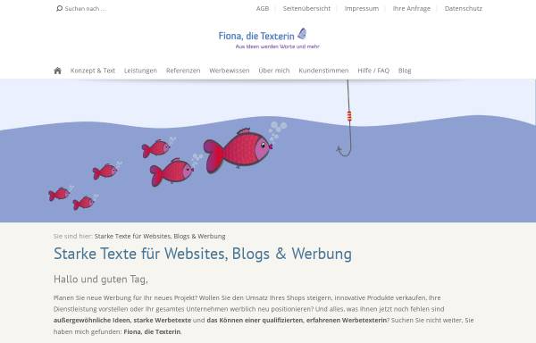 Vorschau von www.fiona-die-texterin.de, Texterin - Fiona Amann