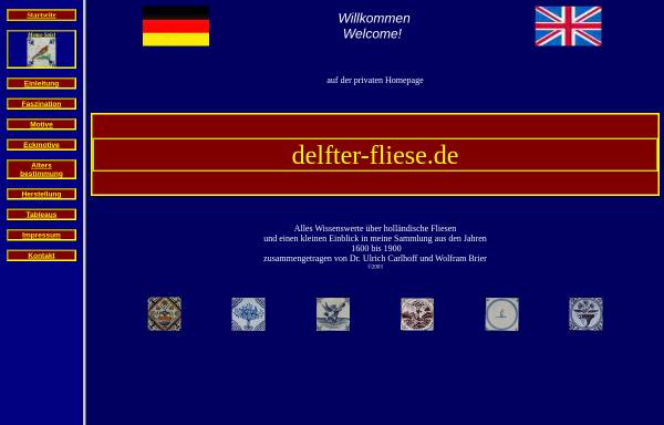 Vorschau von www.delfter-fliese.de, Delfter Fliesen