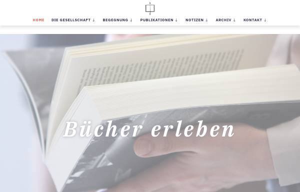 Vorschau von www.bibliophilie.de, Gesellschaft der Bibliophilen e.V.