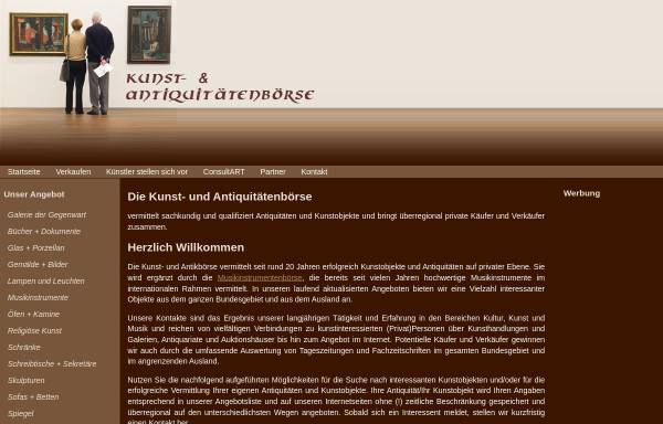 Vorschau von kunst-antikboerse.de, Die Kunst- und Antikbörse