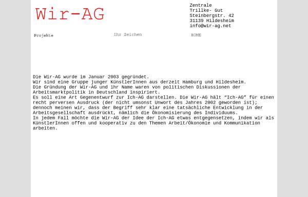Vorschau von www.wir-ag.net, Wir-AG