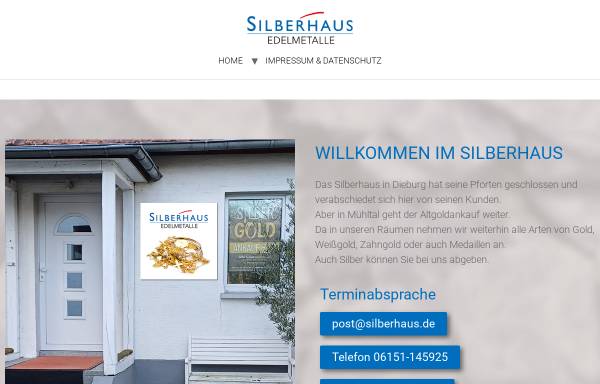 Vorschau von www.silberhaus.de, Silberhaus - Feiner Silberschmuck