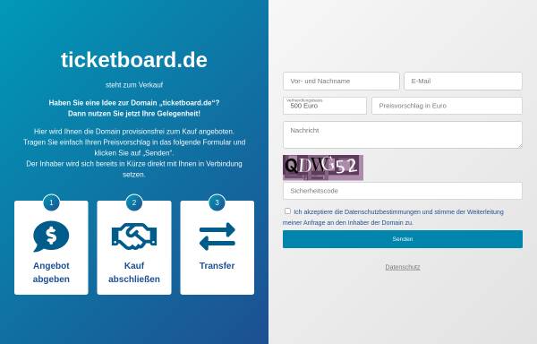 Vorschau von www.ticketboard.de, Ticketboard