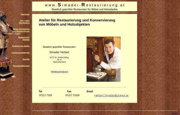 Vorschau von www.simader-restaurierung.at, Simader, Herbert