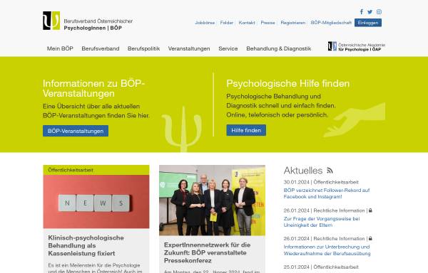 Vorschau von www.boep.or.at, Berufsverband Österreichischer PsychologInnen (BÖP)