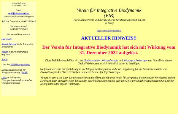 Vorschau von www.biodynamik.at, Verein für Integrative Biodynamik