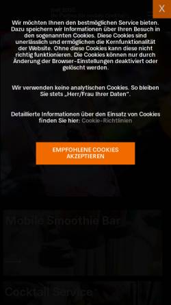 Vorschau der mobilen Webseite www.cocktails-nrw.de, Cocktails-NRW