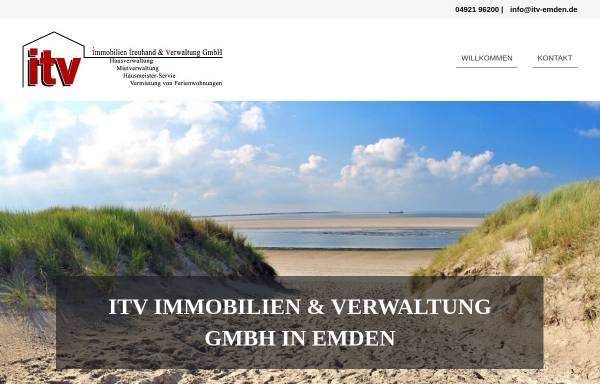 Vorschau von itv-emden.de, Immobilien, treuhand & verwaltung GmbH