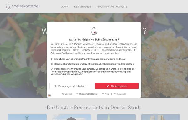 Vorschau von www.speisekarte.de, Speisekarte.de