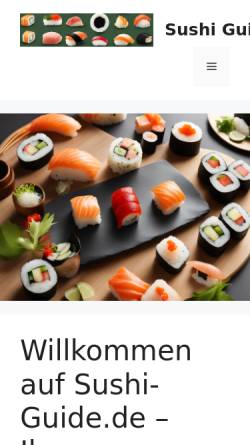 Vorschau der mobilen Webseite www.sushi-guide.net, Sushi Guide
