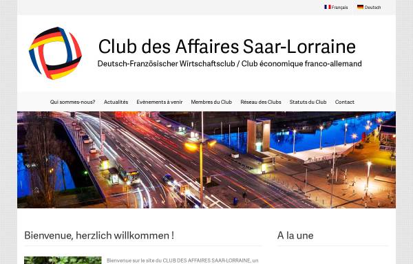 Vorschau von clubaffaires.de, Club des affaires Saar Lorraine e.V.