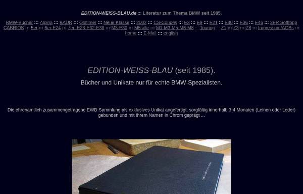 Vorschau von www.edition-weiss-blau.de, Edition Weiss-Blau