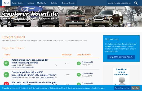 European Ford Explorer-Board