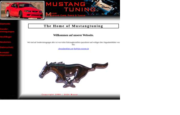 Vorschau von www.mustang-tuning.de, Mustang-Tuning.de