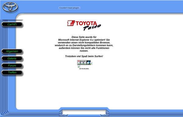 Vorschau von www.toyota-paseo.de, Toyota Paseo