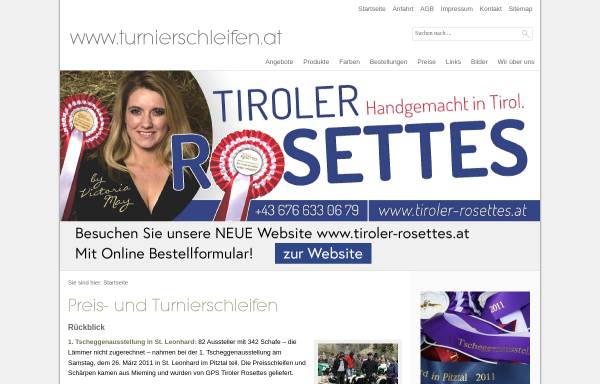 Vorschau von www.turnierschleifen.at, GPS Tiroler Rosettes
