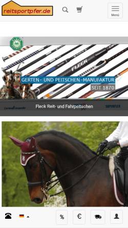 Vorschau der mobilen Webseite www.reitsportpfer.de, Intravet Bodo Klinowski