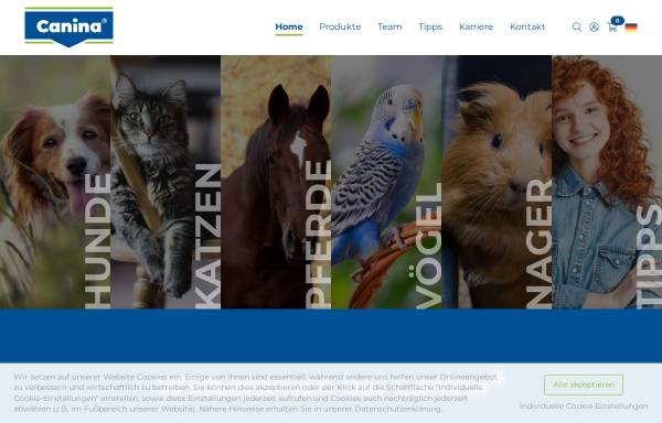 Vorschau von www.canina.de, Canina pharma GmbH