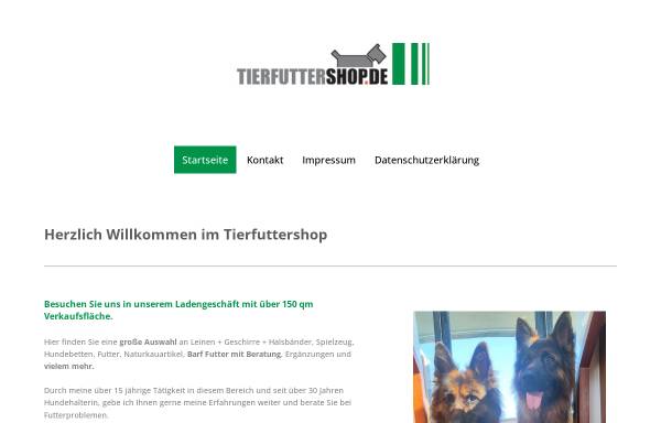 Vorschau von www.tierfuttershop.de, Tierfuttershop, Sabine Bechtinger