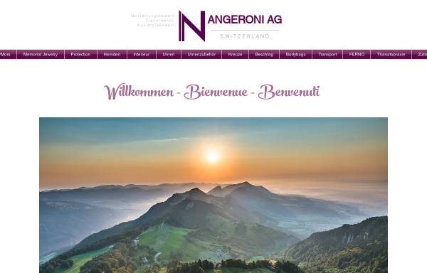 Vorschau von www.nangeroni.ch, Nangeroni-Pietätsartikel