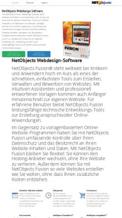 Vorschau der mobilen Webseite www.netobjects.de, NOF: NetObjects Deutschland