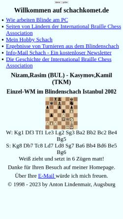 Vorschau der mobilen Webseite www.schachkomet.de, Schachkomet.de
