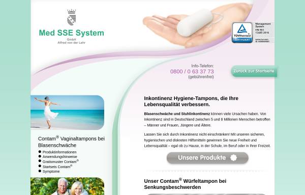 Vorschau von www.medsse.de, Med.SSE System GmbH
