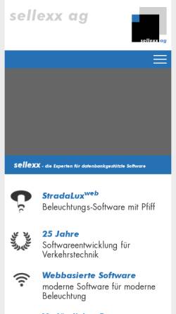 Vorschau der mobilen Webseite www.sellexx.de, Sellexx AG