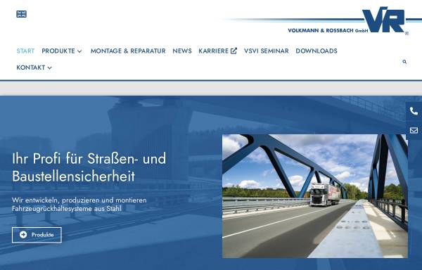 Vorschau von www.volkmann-rossbach.de, Volkmann & Rossbach GmbH & Co. KG