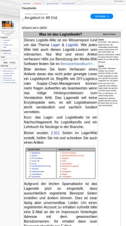 Vorschau der mobilen Webseite www.lagerwiki.de, Lagerwiki