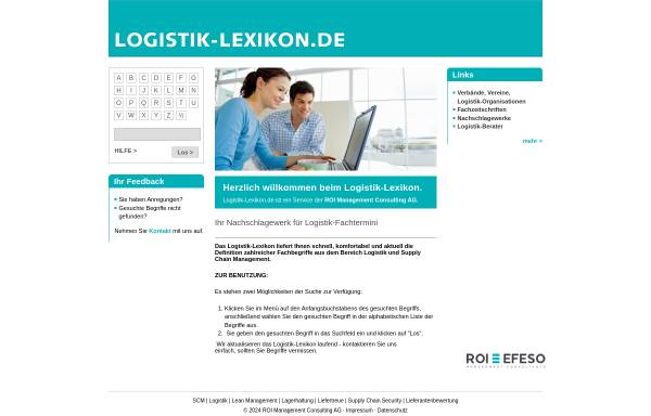 Vorschau von www.logistik-lexikon.de, Logistik-Lexikon