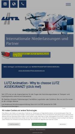 Vorschau der mobilen Webseite www.lutz-assekuranz.de, Lutz Assekuranz-Makler GmbH