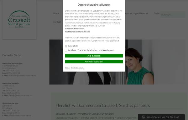 Vorschau von www.vb-crasselt.de, Versicherungsbüro Crasselt GmbH