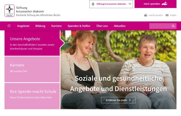 Vorschau von www.kreuznacherdiakonie.de, FKN Fliedner Krankenhaus der Saarland-Kliniken