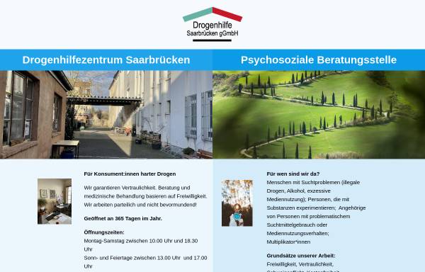 Vorschau von www.drogenhilfezentrum.de, DHZ Drogenhilfezentrum gGmbH