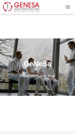 Vorschau der mobilen Webseite genesa.de, Genesa Gesundheitsnetz e.V.