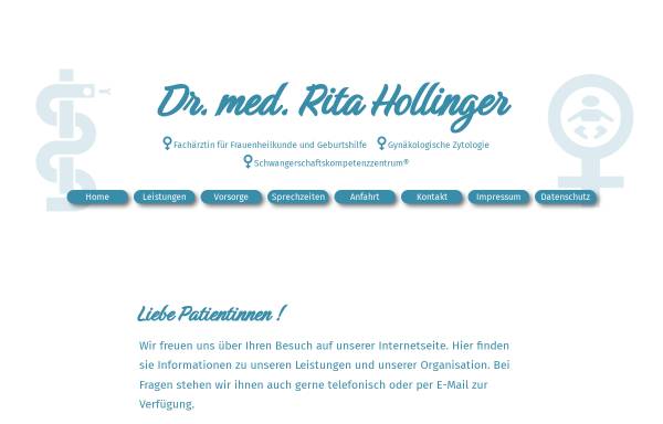 Vorschau von www.eweringundhollinger.de, Hollinger, Dr. med. Rita und Dr. med. Barbara Ewering, Fachärztinnen für Frauenheilkunde und Geburtshilfe