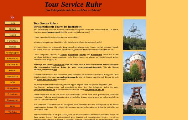 Vorschau von www.tourserviceruhr.de, Tour Service Ruhr