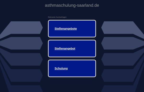 Vorschau von www.asthmaschulung-saarland.de, Arbeitsgemeinschaft Asthmaschulung im Kindes- und Jugendalter e.V.