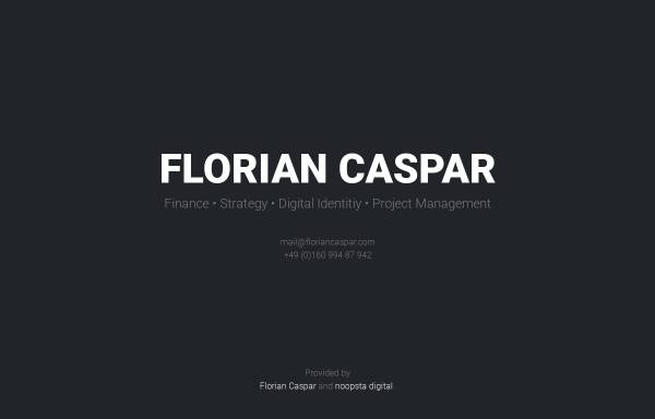 Caspar, Florian