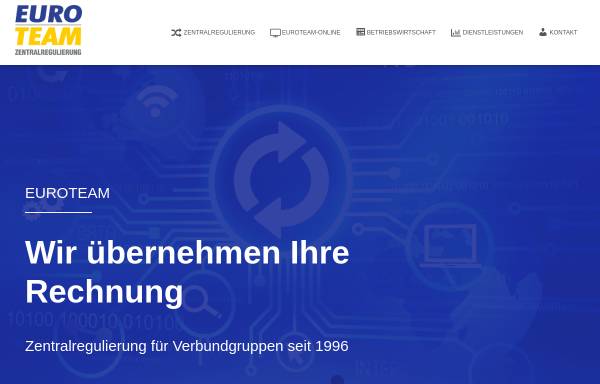 Vorschau von www.euroteam24.com, Euroteam Zentralregulierungs- und Dienstleistungspartner für Handelsunternehmen GmbH