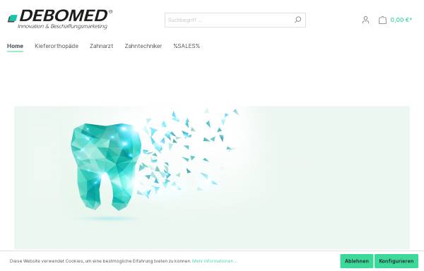 Vorschau von www.debomed.de, Debomed Gesellschaft für Innovation und Beschaffungsmarketing mbH