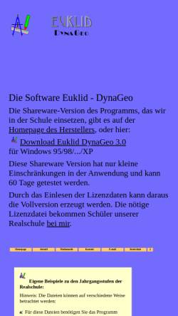 Vorschau der mobilen Webseite www.briegel-online.de, DynaGeo - Euklid