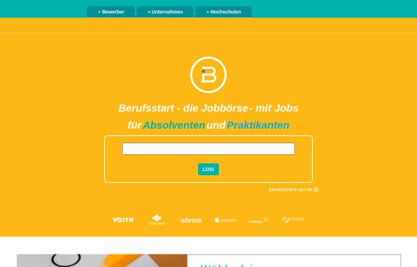 Vorschau von www.berufsstart.de, Berufsstart Aktuell