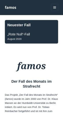 Vorschau der mobilen Webseite www.fall-des-monats.de, Fall des Monats