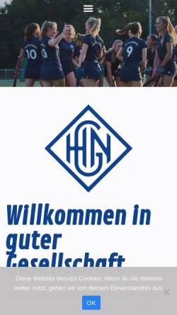 Vorschau der mobilen Webseite hgnuernberg.de, Hockey Gesellschaft Nürnberg