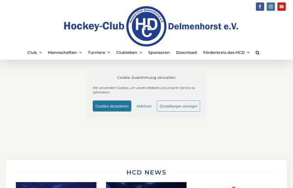 Vorschau von www.hc-delmenhorst.de, Hockey-Club an der Delme e.V.
