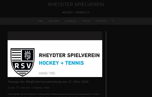 Vorschau von www.rsv-hockey.de, Rheydter Spielverein