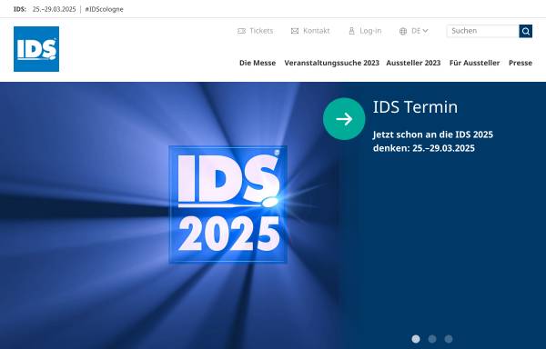 Vorschau von www.ids-cologne.de, Internationale Dental-Schau