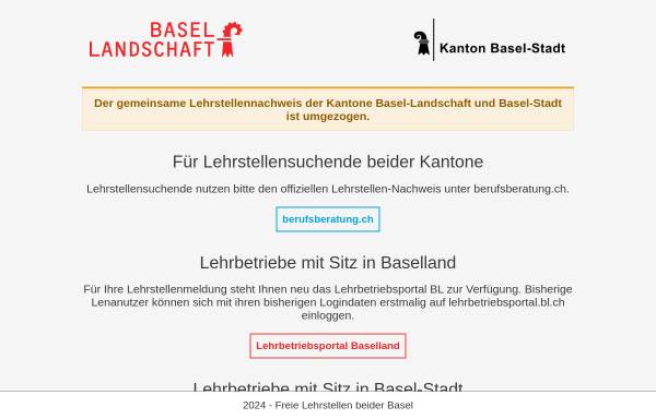 Vorschau von www.lenabb.ch, Amt für Berufsbildung und Berufsberatung Kanton Basel-Stadt